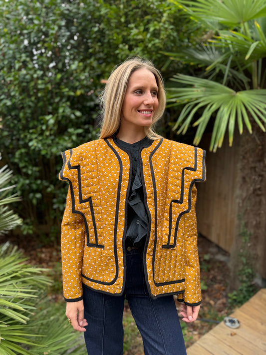 Veste avec épaulette Joséphine - moutarde