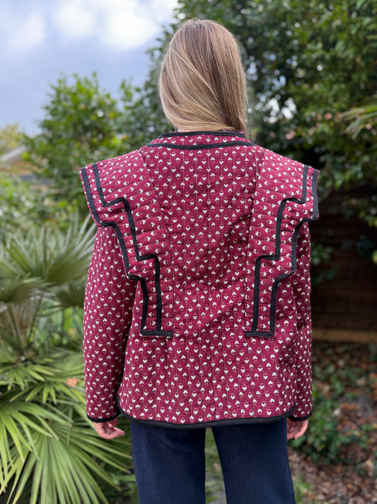 Veste Joséphine - bordeaux