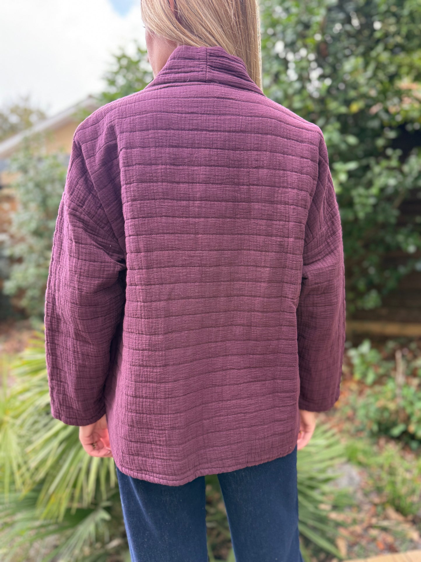 Veste matelassée Jeanne - bordeaux