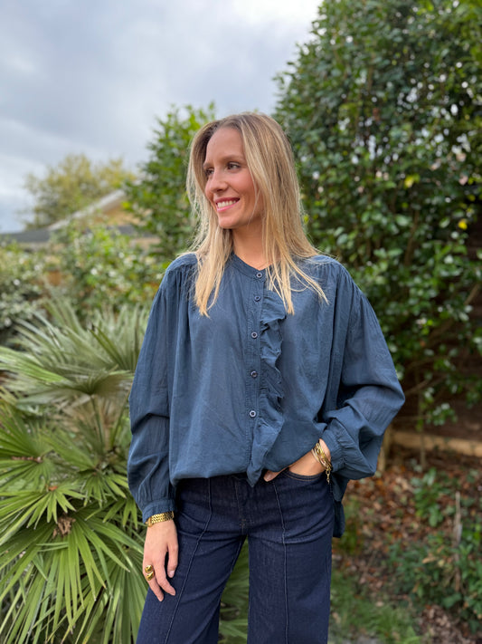 Chemisier Céleste – bleu marine