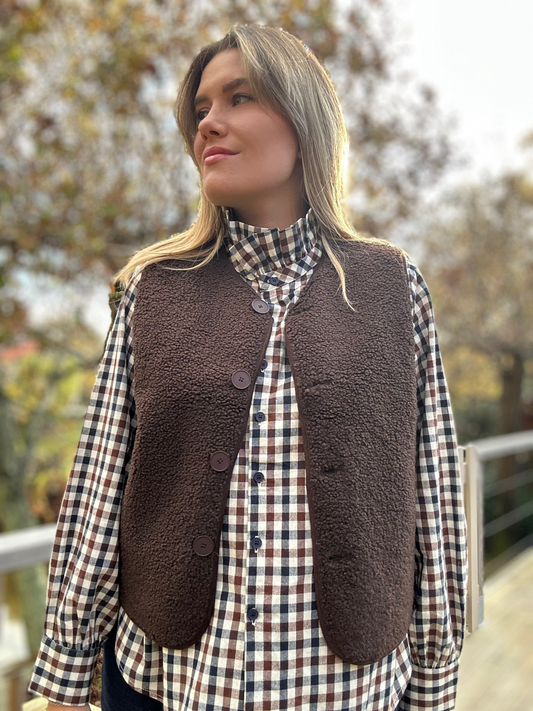Gilet Achille - marron