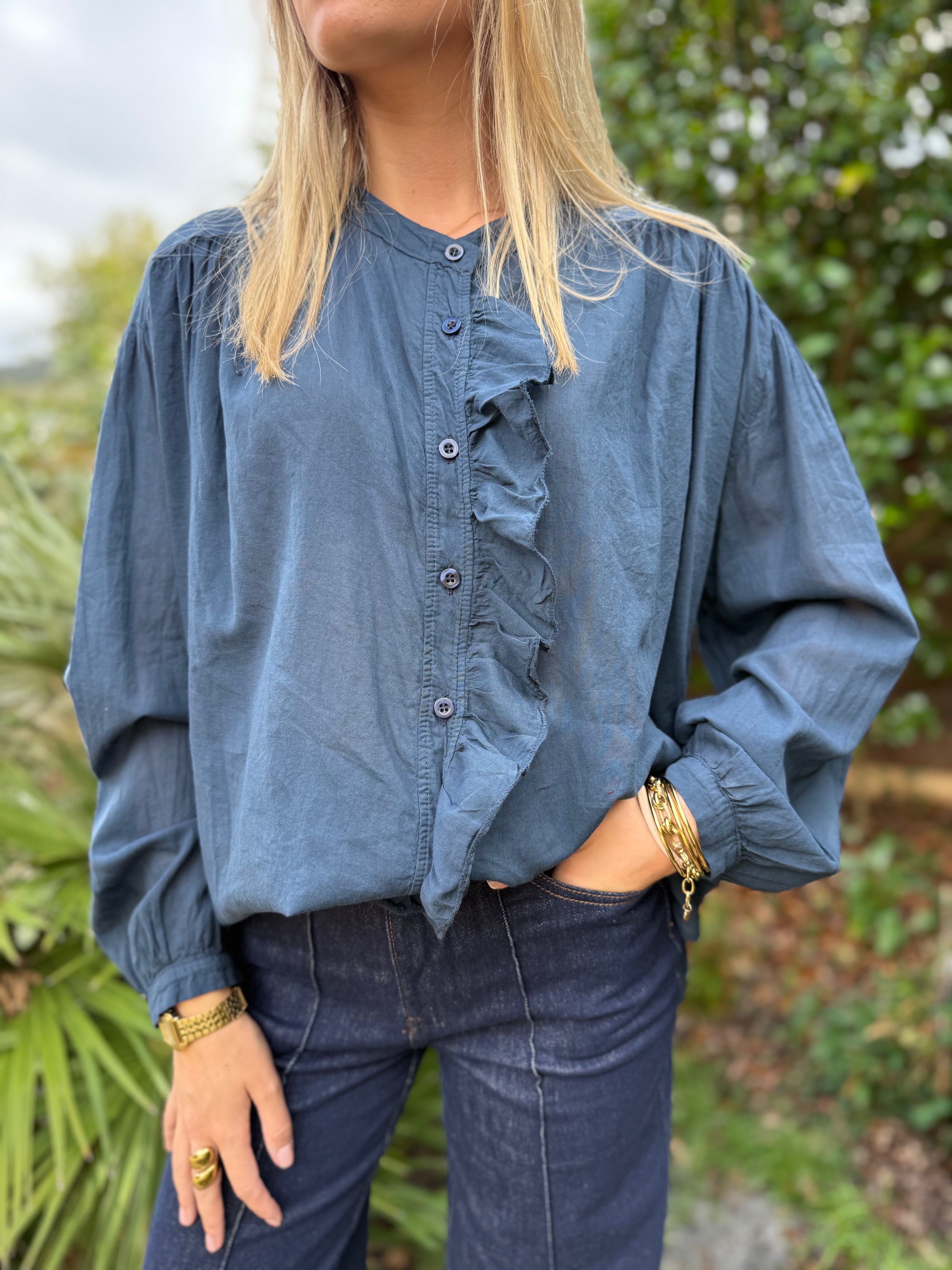 Chemisier Céleste – bleu marine