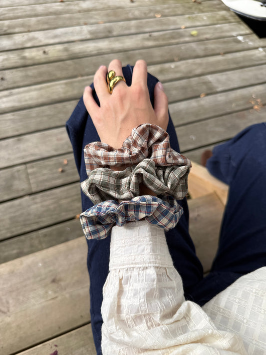 Chouchou Cazaline - imprimé à carreaux