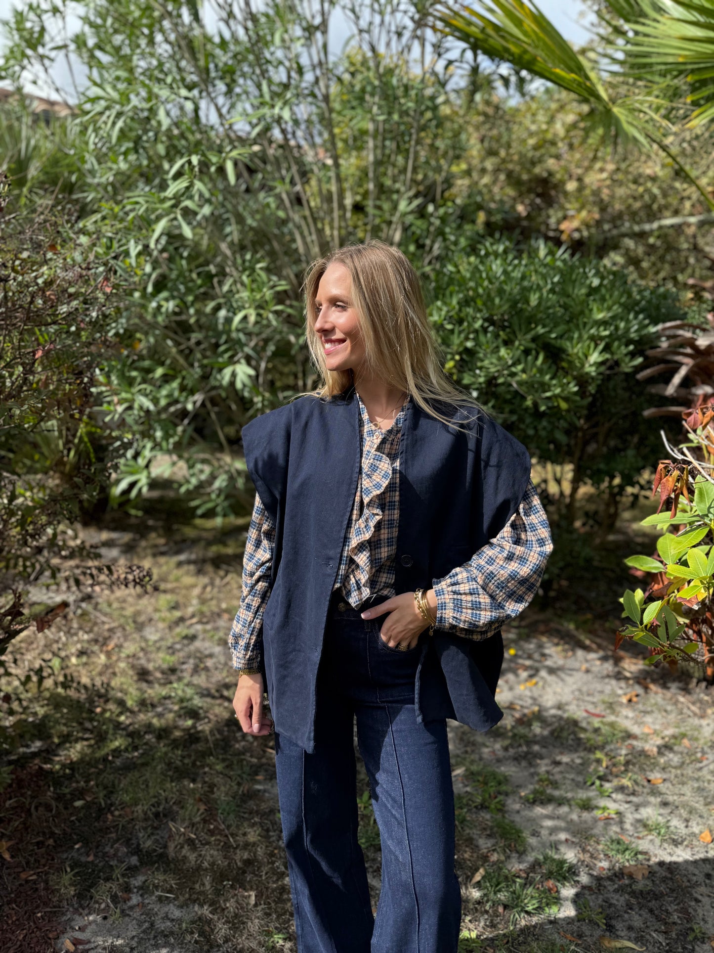 Veste Gaston sans manches - bleu marine