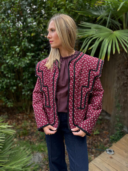 Veste Joséphine - bordeaux