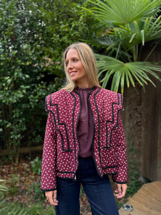 Veste Joséphine - bordeaux