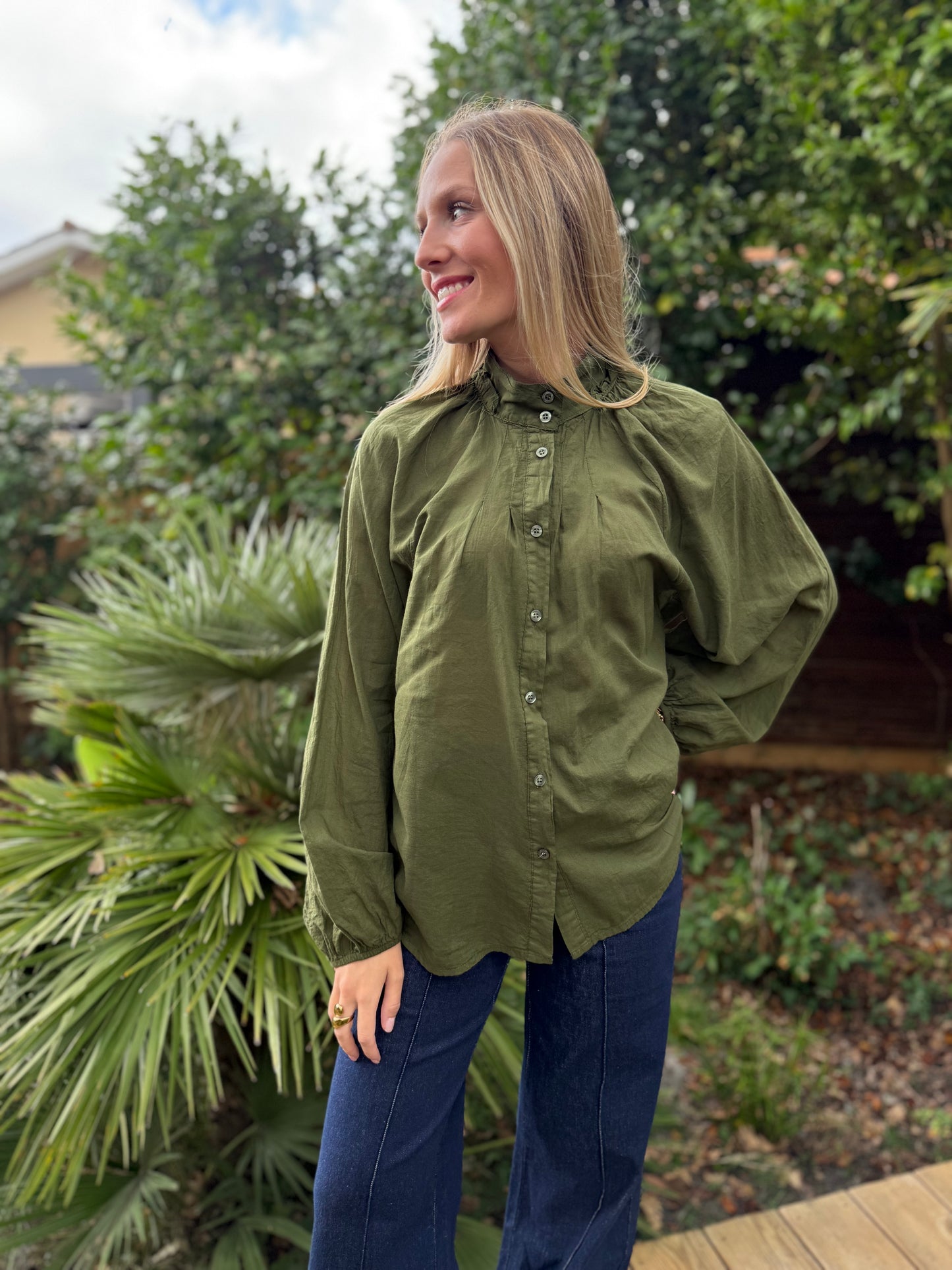 Chemisier Aurianne - kaki