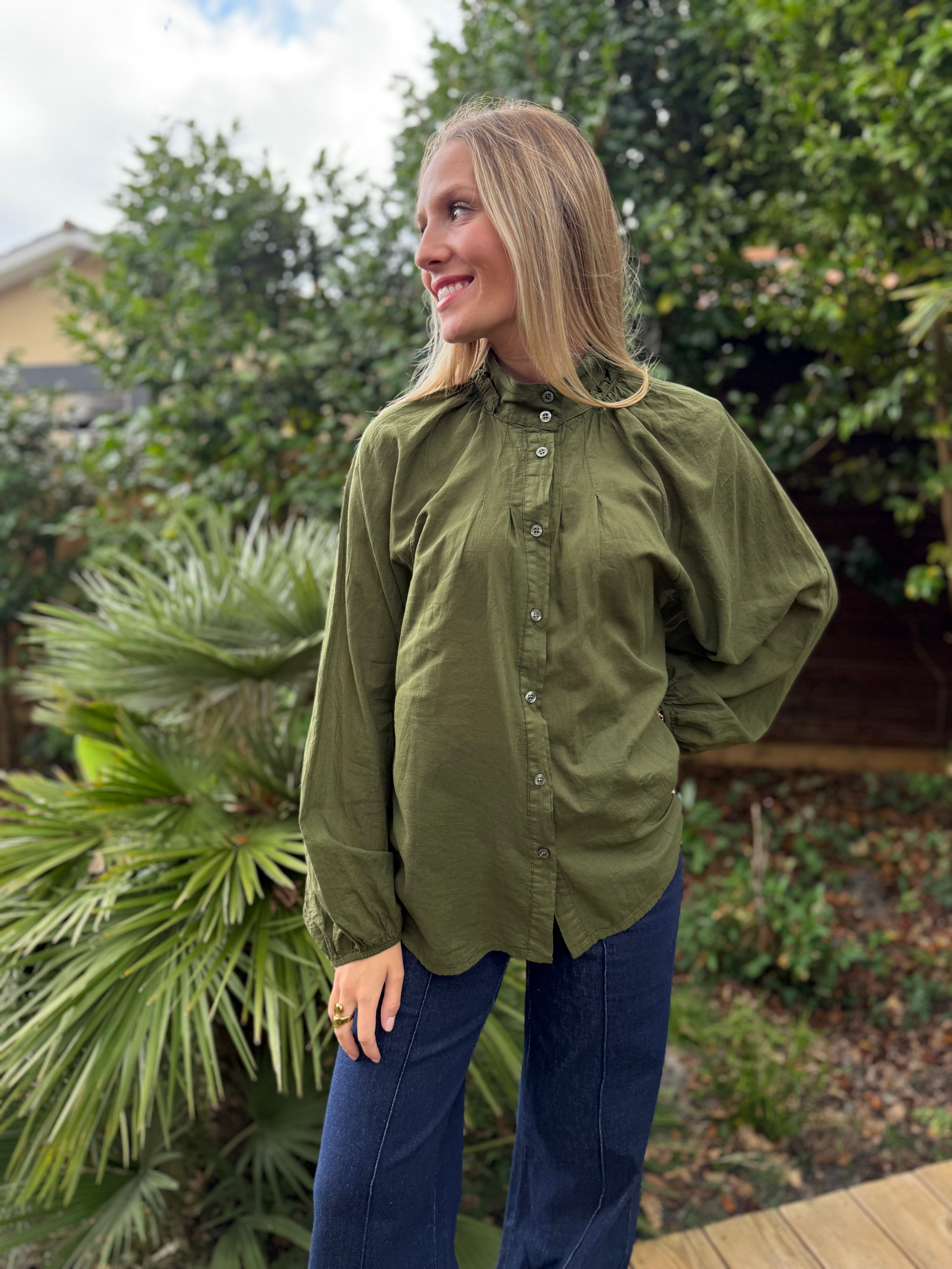 Chemisier Aurianne - kaki