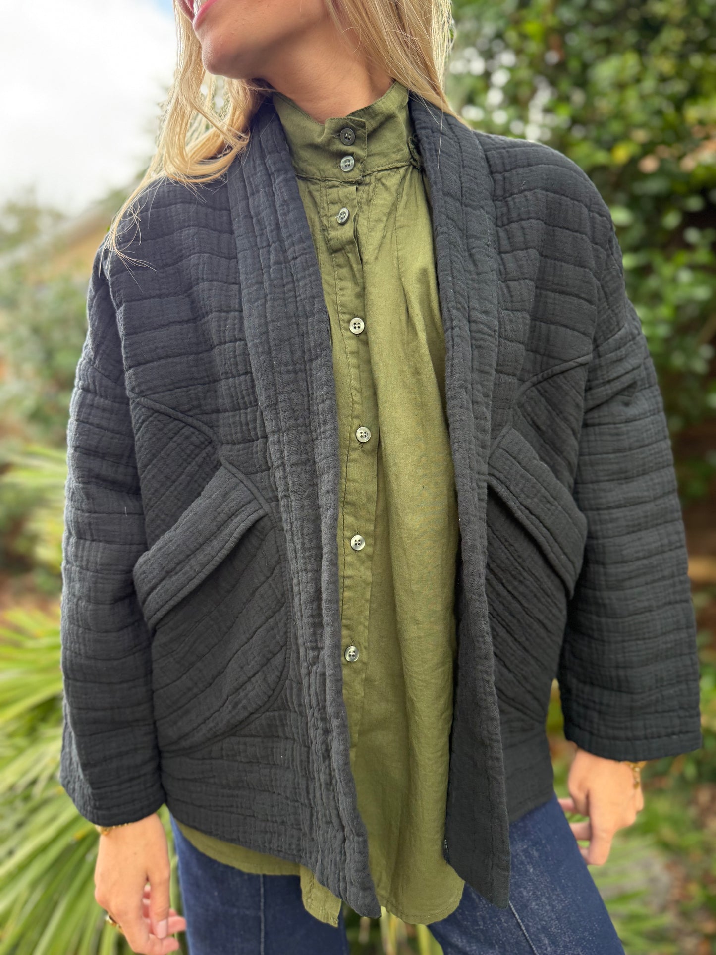 Veste matelassée Jeanne - noir