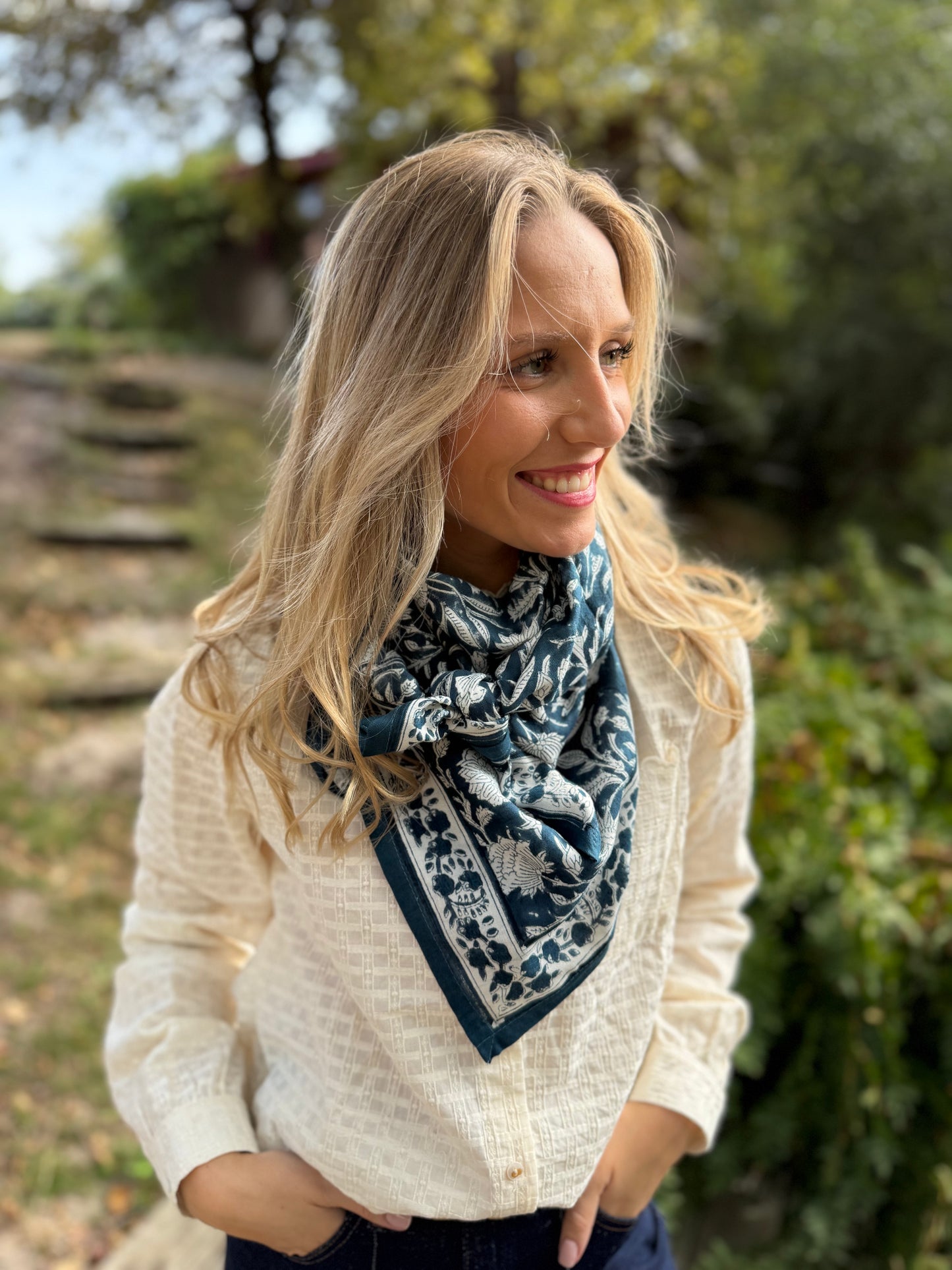 Foulard Gaya - indigo