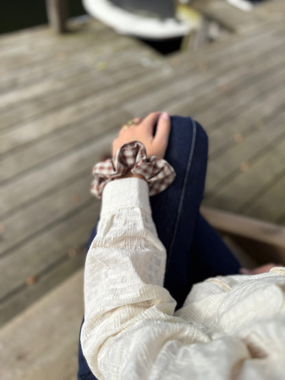 Chouchou Cazaline - imprimé à carreaux