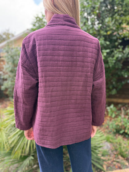 Veste matelassée Jeanne - bordeaux