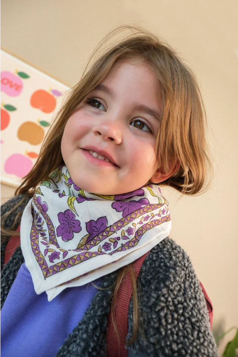 Petit foulard Jaipur, lavande