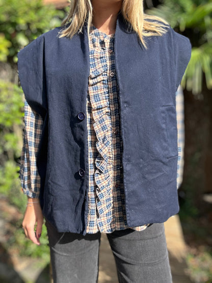 Veste Gaston sans manches - bleu marine