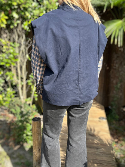 Veste Gaston sans manches - bleu marine