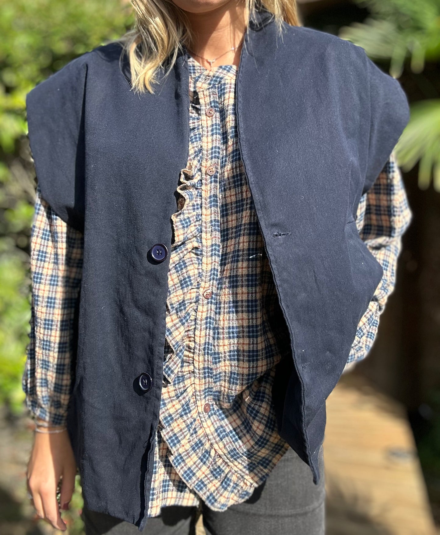 Veste Gaston sans manches - bleu marine