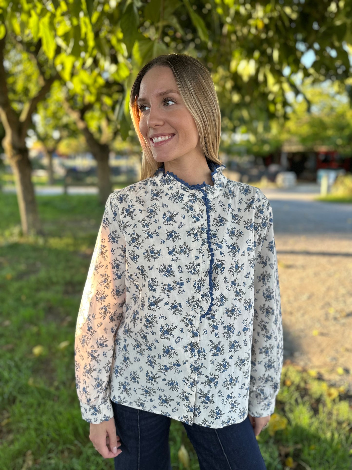 Chemise ODETTE - fleurie