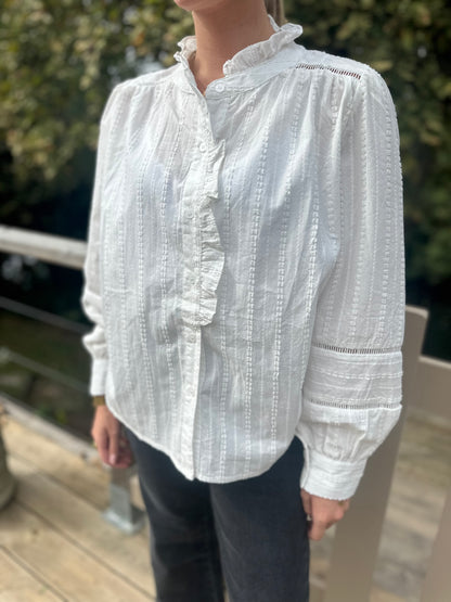 Blouse AGATHE - blanche