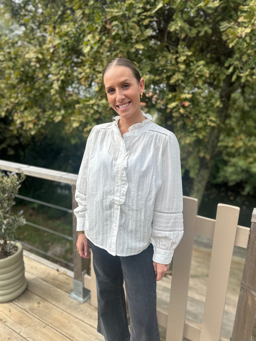 Blouse AGATHE - blanche