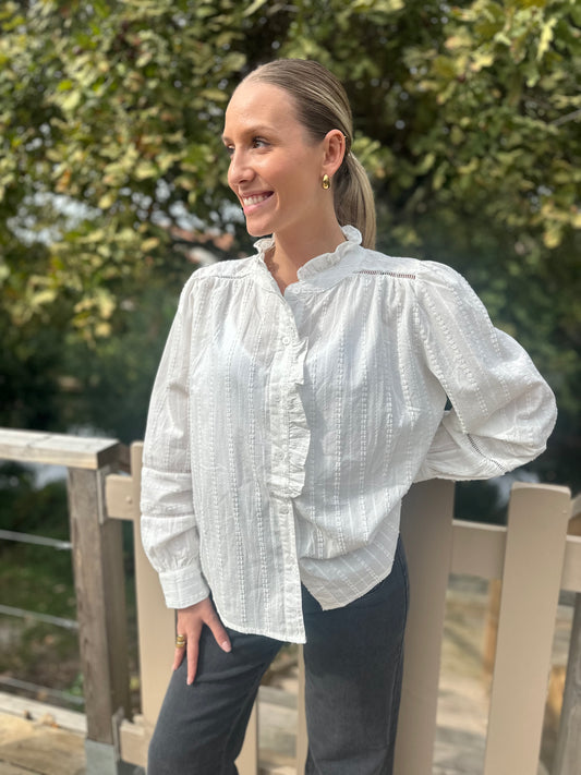 Blouse AGATHE - blanche