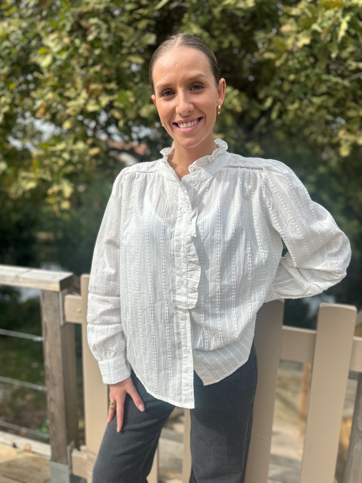 Blouse AGATHE - blanche