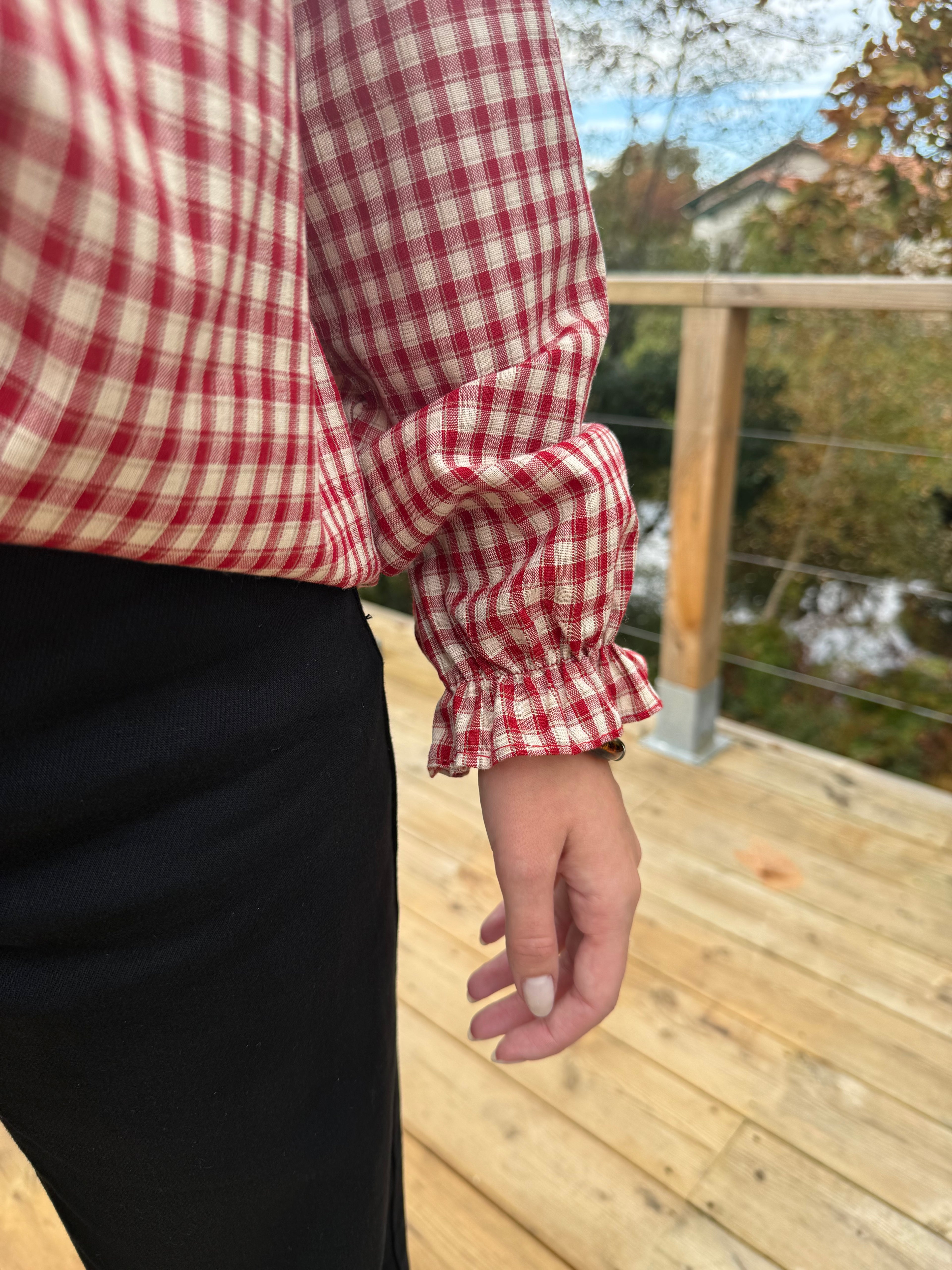 Chemise Juliette - vichy rouge