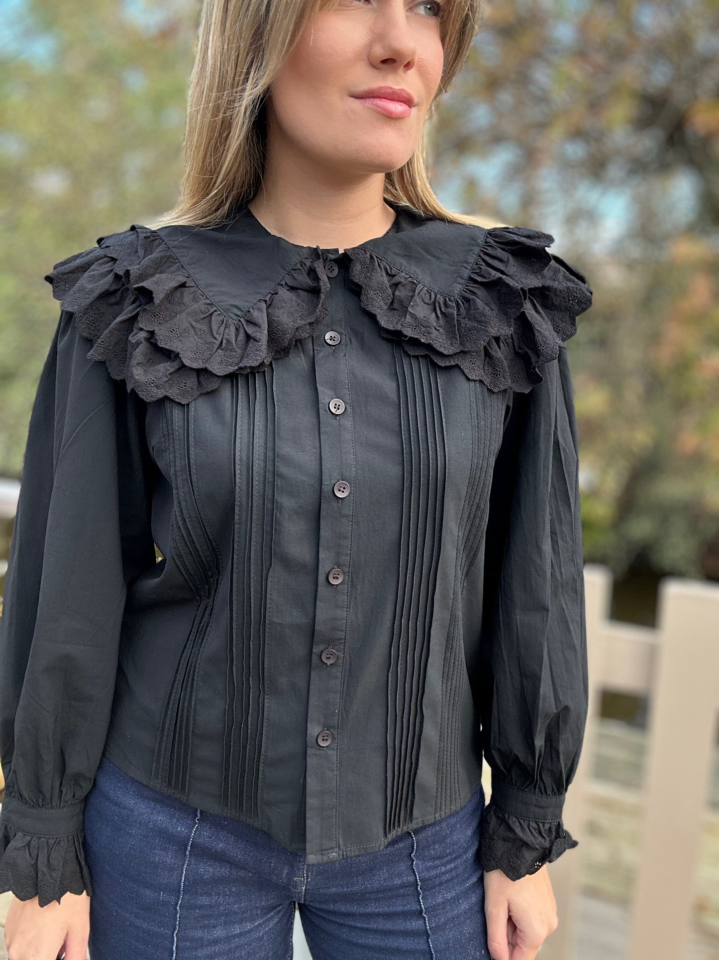 Blouse Aliénor - col claudine