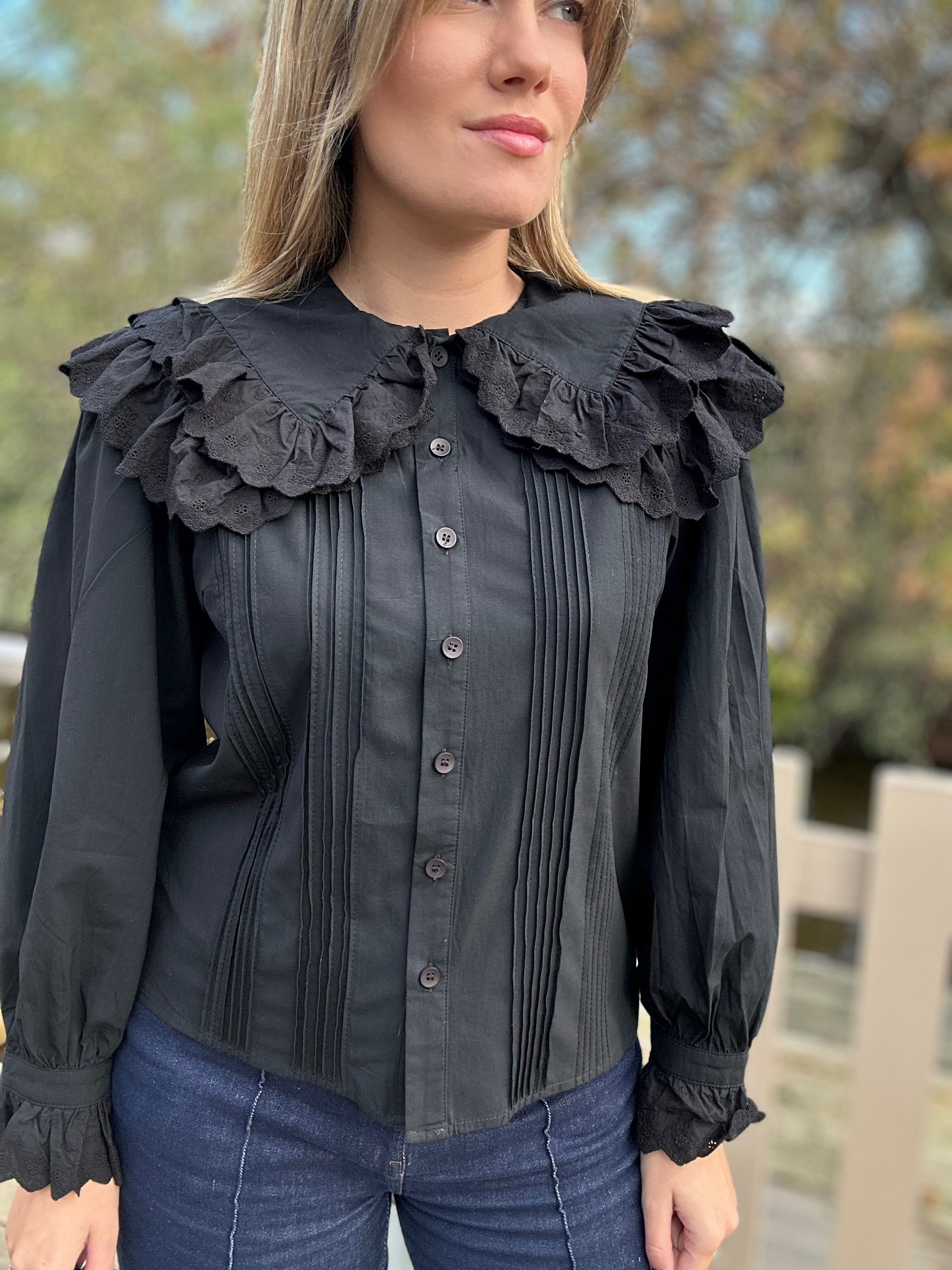 Blouse Aliénor - col claudine