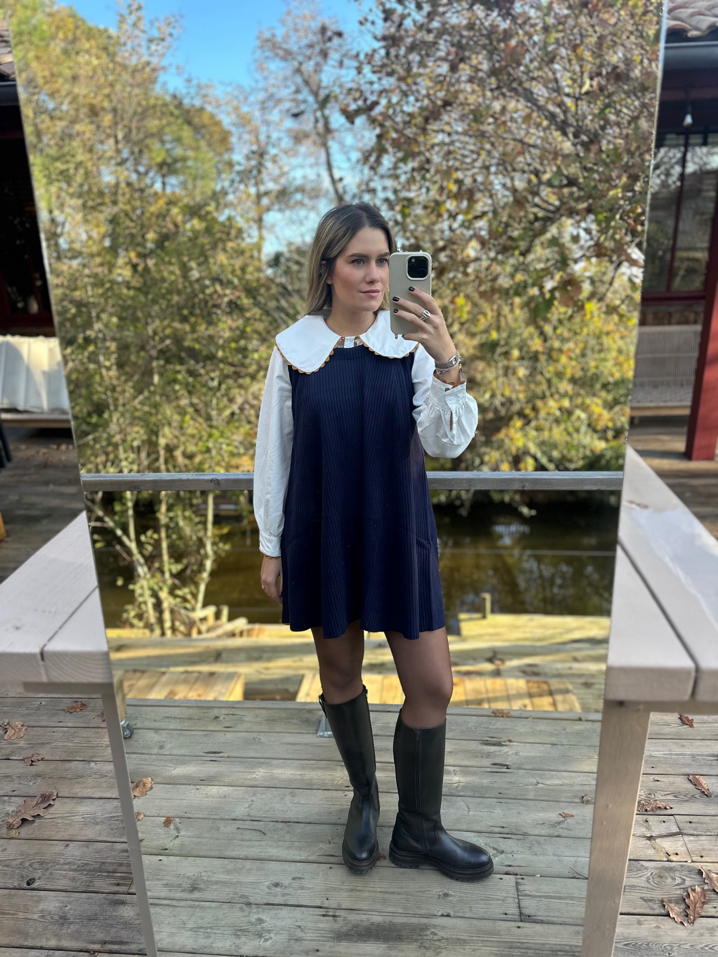 Robe Albertine - marine