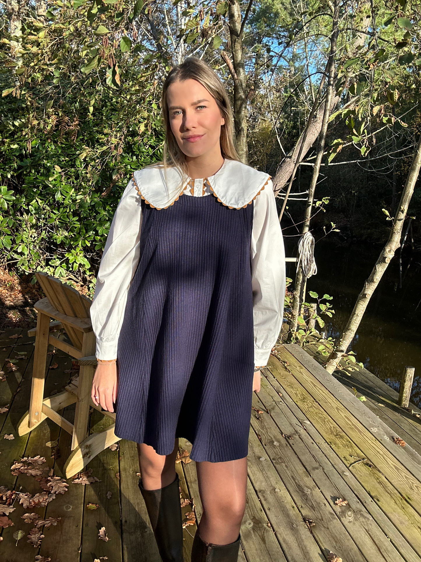 Robe Albertine - marine